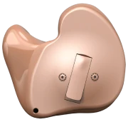 A Basic Hearing Aid Device Designed For Essential Hearing Needs Placed On A Soft Surface 2