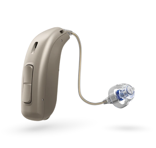 A Basic Hearing Aid Device Designed For Essential Hearing Needs Placed On A Soft Surface 4